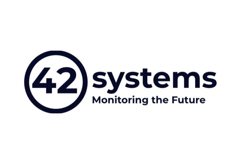 42 Systems logo featuring the number 42 in a circle beside the text "systems – Monitoring the Future" in dark navy blue