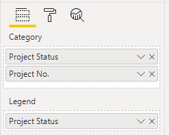 Changing visual to project status column
