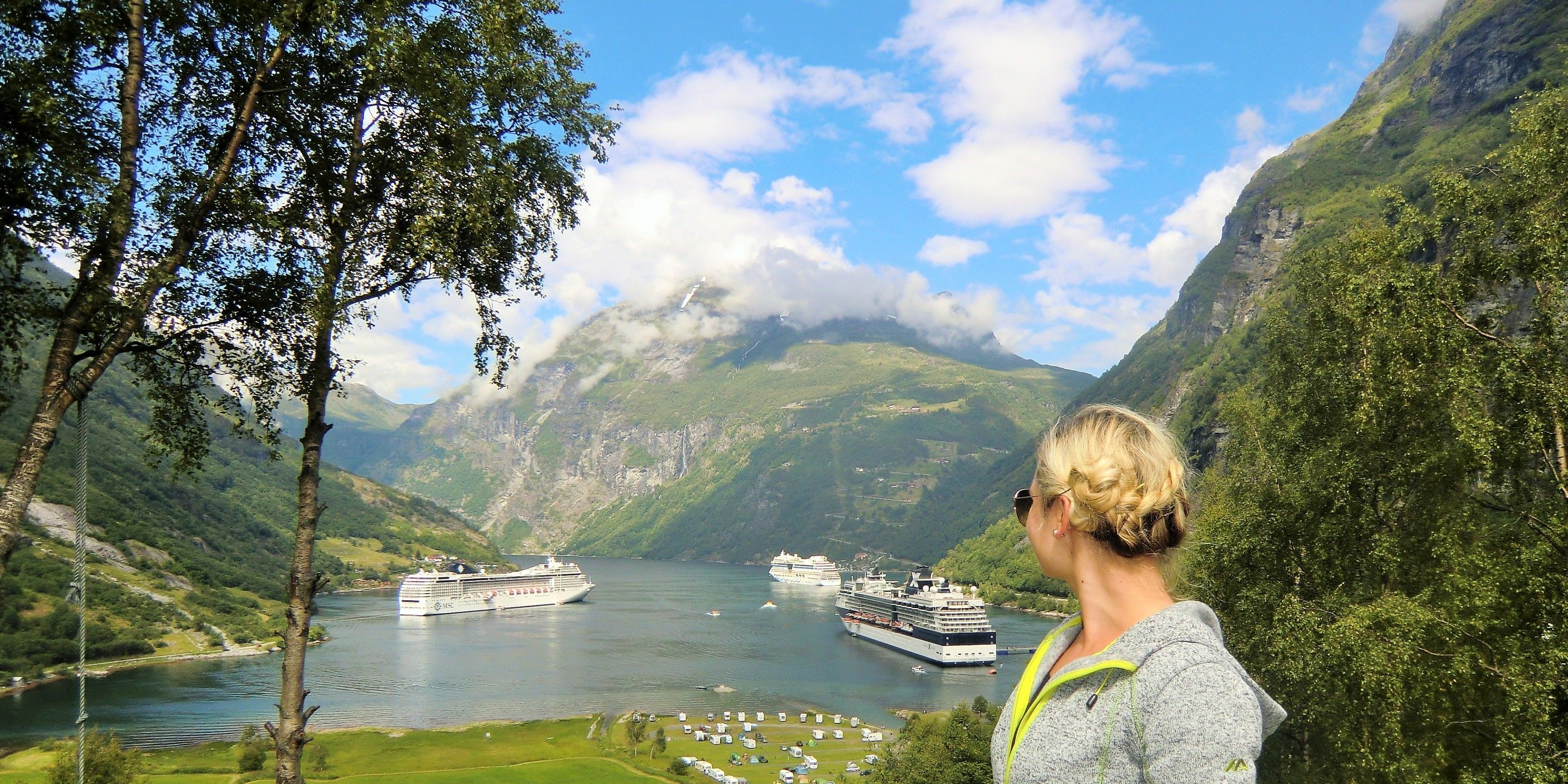 Julia am Geirangerfjord