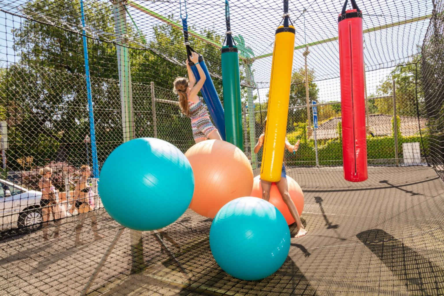 Kids soft play area or playground at Ma Prairie, Roussillon, France