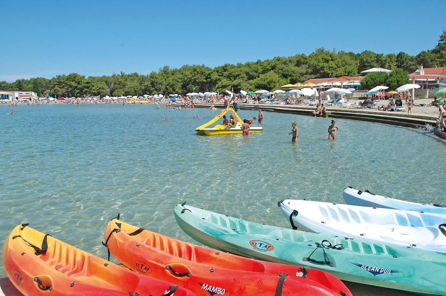 Zadar, zaton holiday resort, campsite, dalmatian coast, croatia