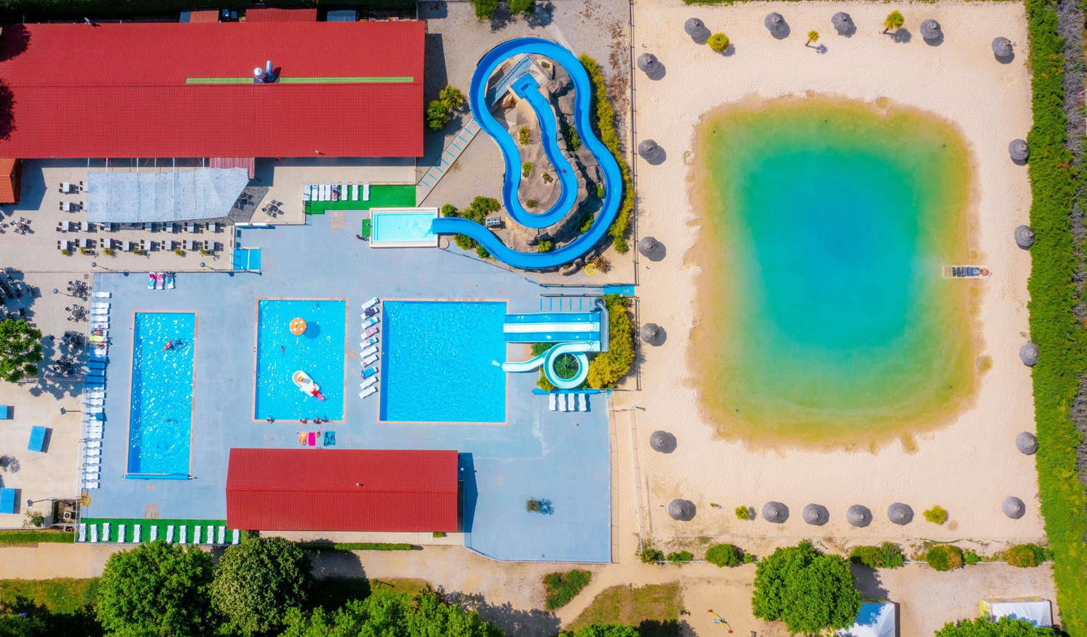 Château de Galaure, Châteauneuf-de-Galaure, Rhone Alps, pools, waterslides