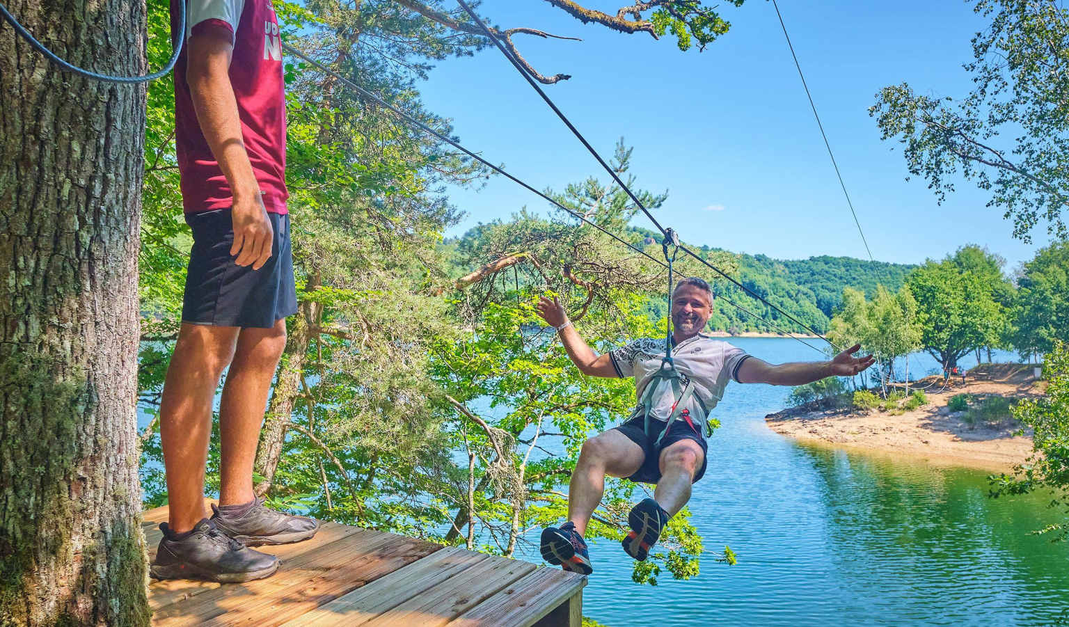 Domaine des Tours, St Amans des Cots, Aveyron, adventure course