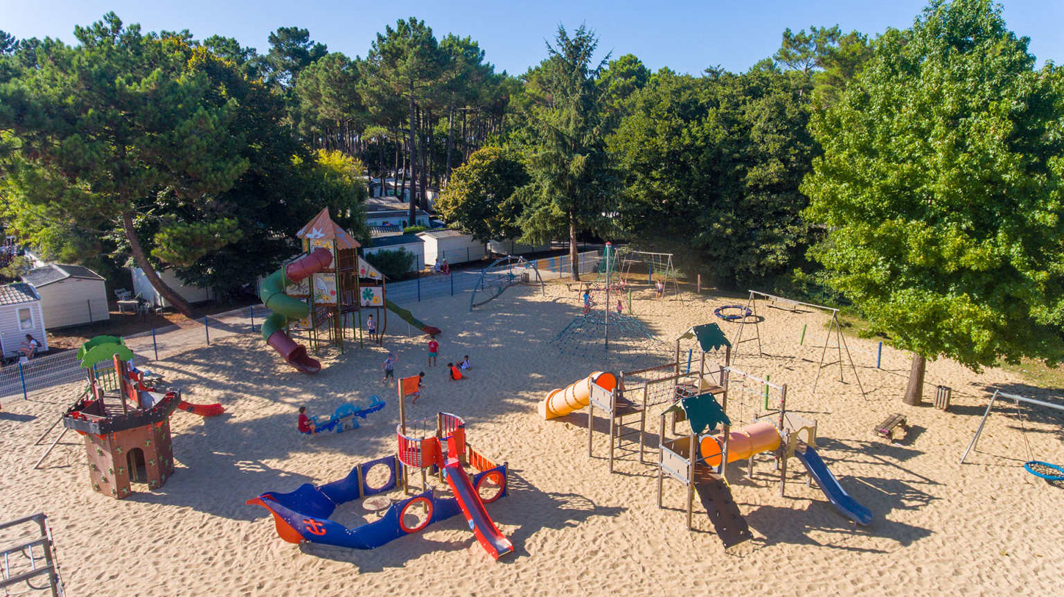 messanges, le vieux port, campsite, landes, playground