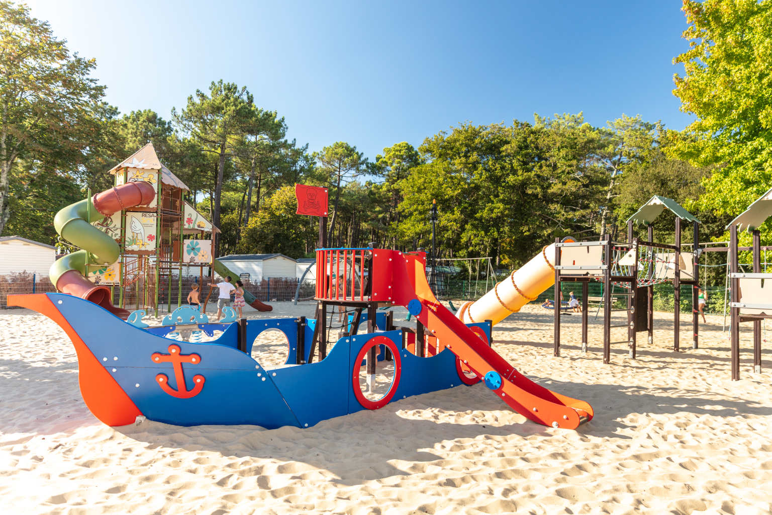messanges, le vieux port, campsite, landes, playground