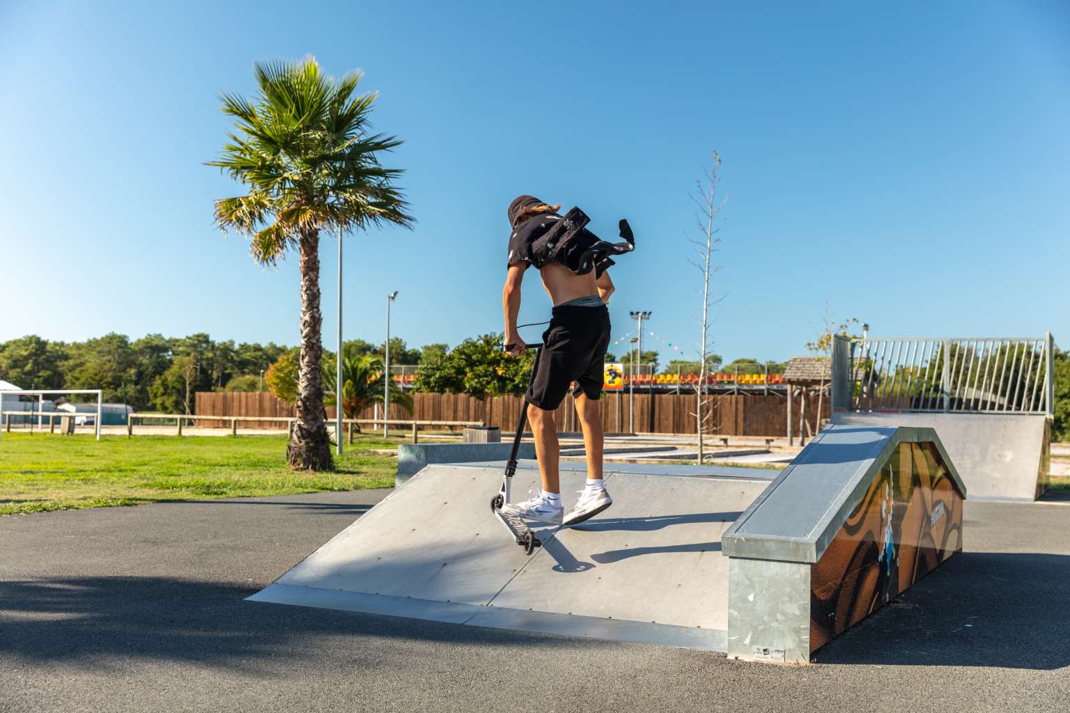 messanges, le vieux port, campsite, gascony, skate park