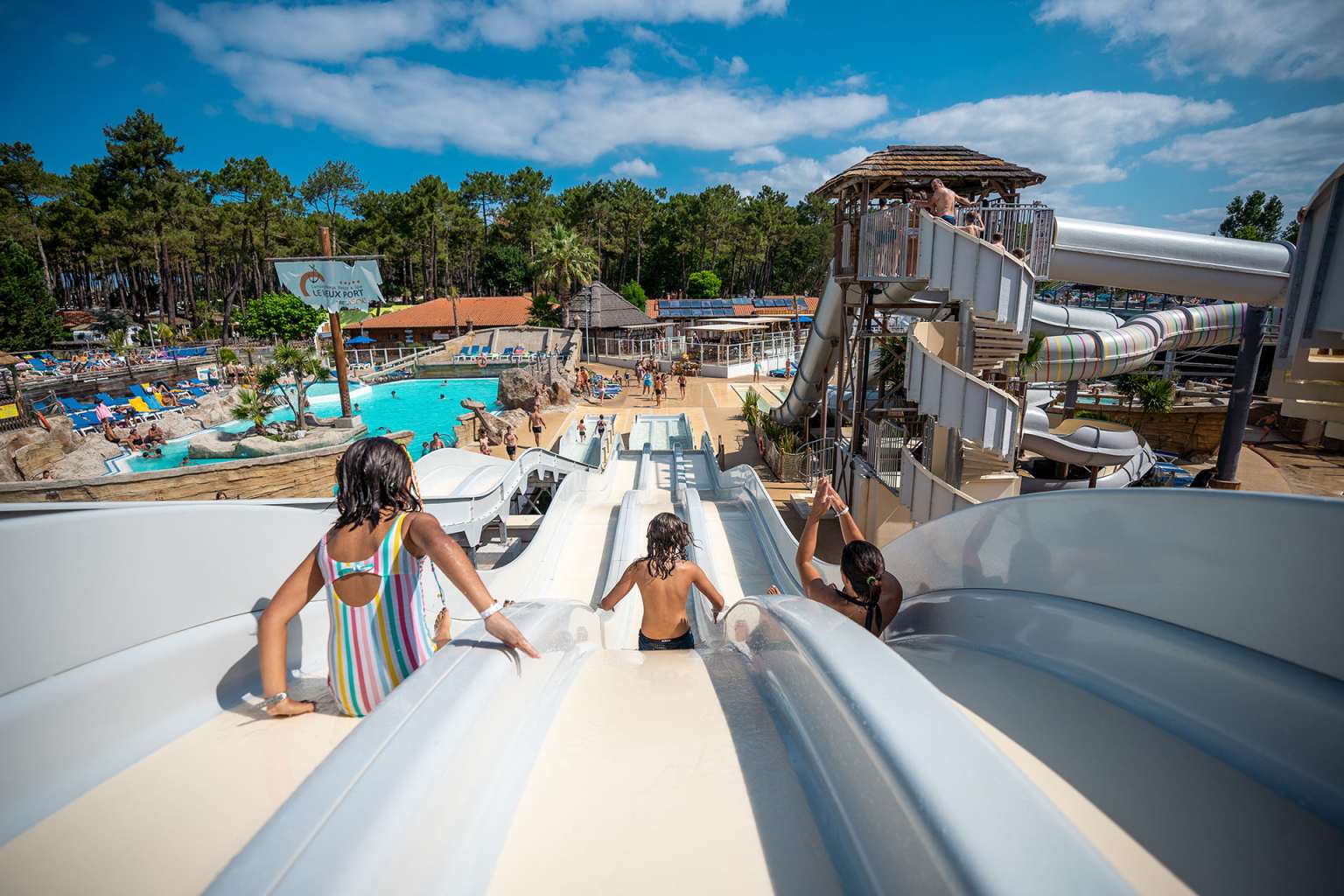 messanges, le vieux port, campsite, landes, pools, waterslides
