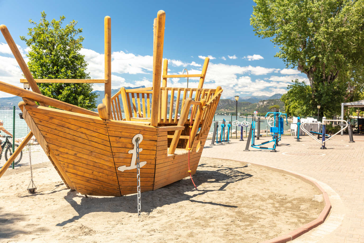 San Vito Cisano, campsite, Lake Garda, lake, boat
