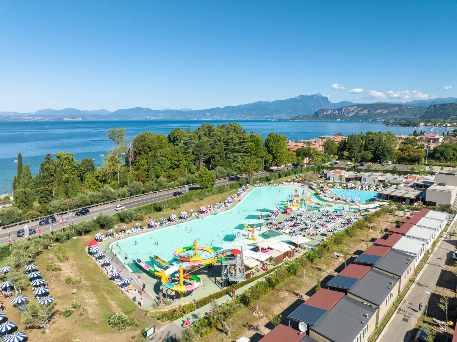 San Vito Cisano, campsite, Lake Garda, tennis, overview