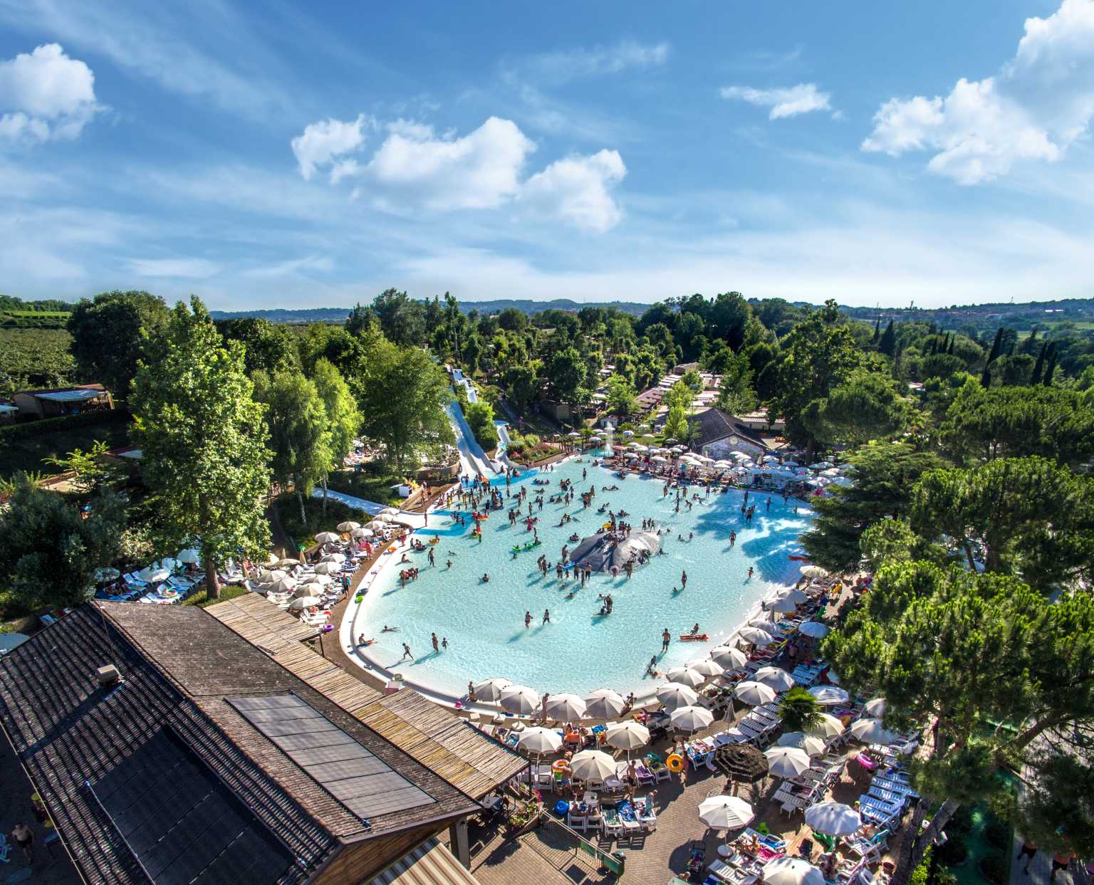 lake garda, altomincio family park, campsite, italian lakes, pool