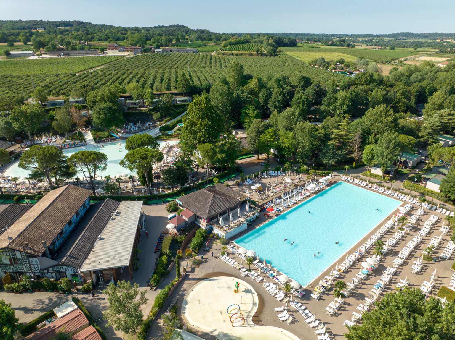 Lake Garda, altomincio family park, campsite, italian lakes, pools, overview