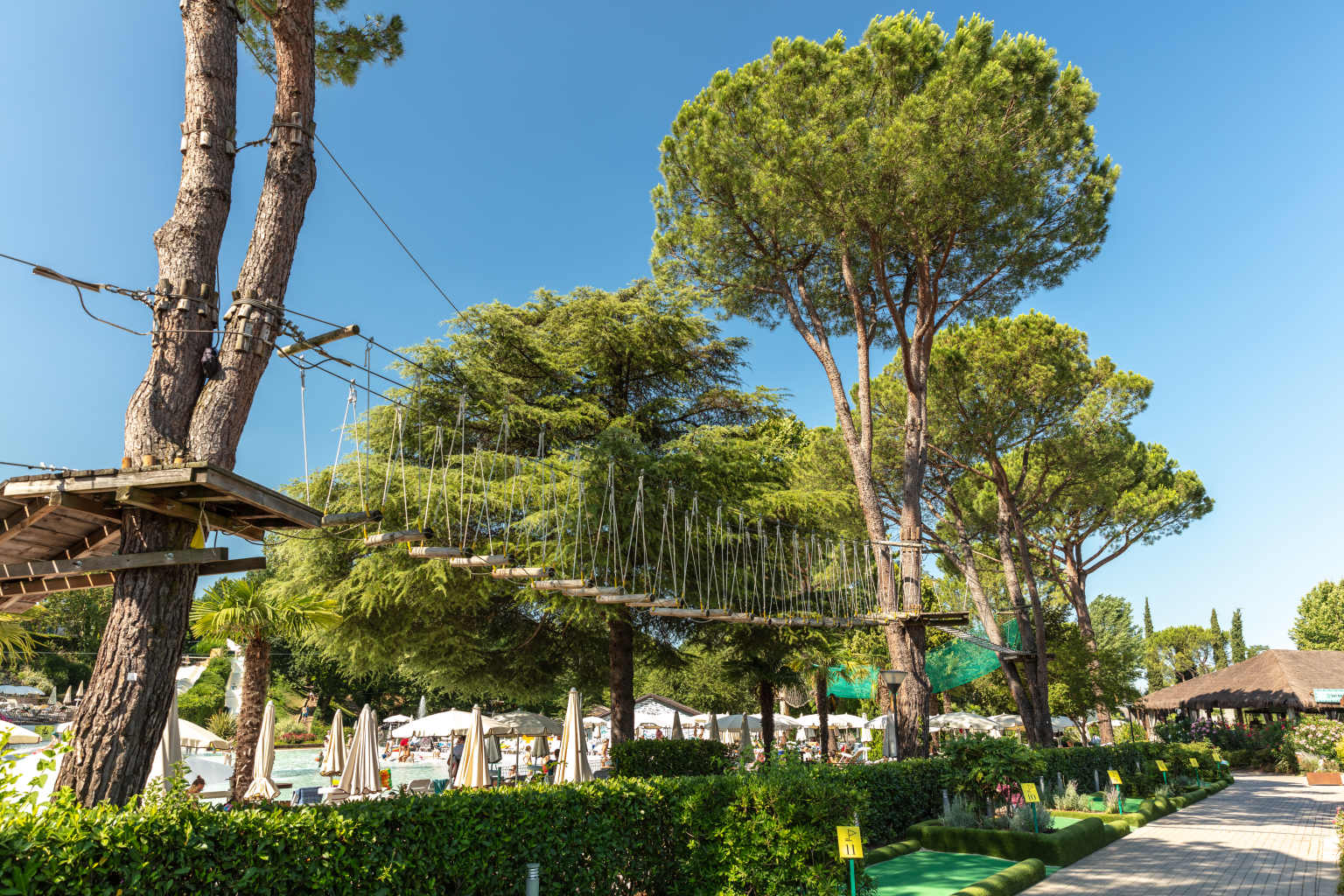Lake Garda, altomincio family park, campsite, italian lakes, sports and activities, tree top adventure