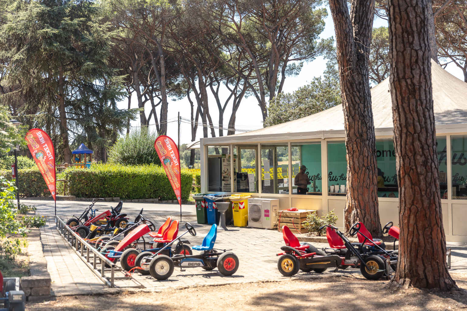Rome, camping village fabulous, campsite, central italy, go karts