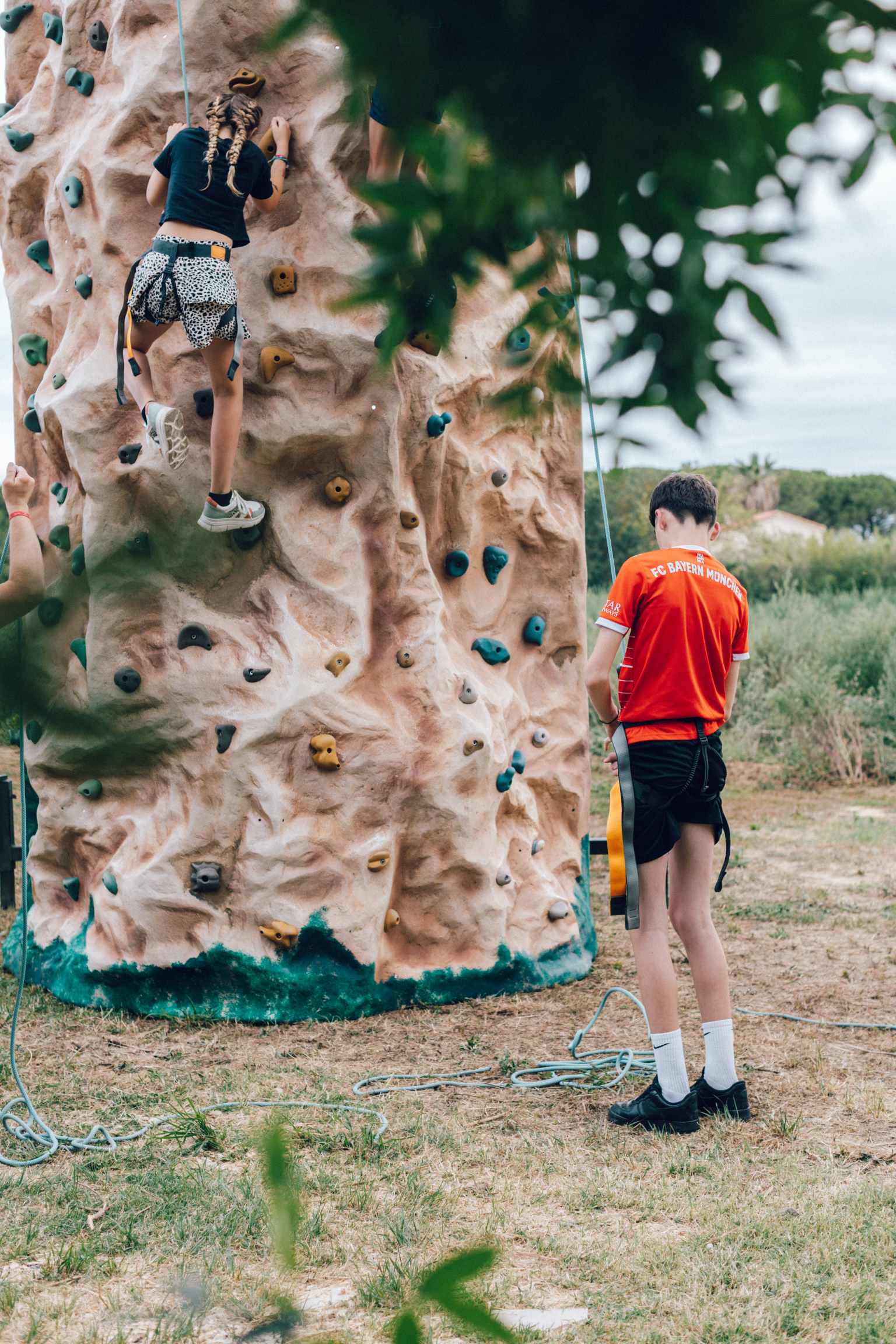 Climbing wall at Ma Prairie, Roussillon, France