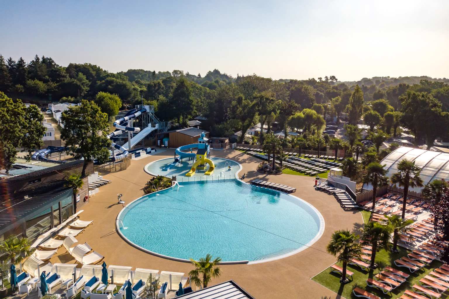 Camping Le Port de Plaisance, Bénodet, Brittany, France, pools