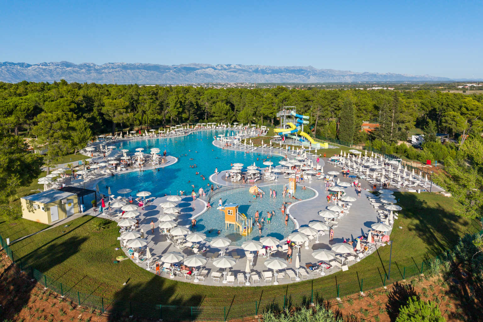 Zadar, Zaton holiday resort, campsite, Dalmatian Coast, Croatia, swimming pool