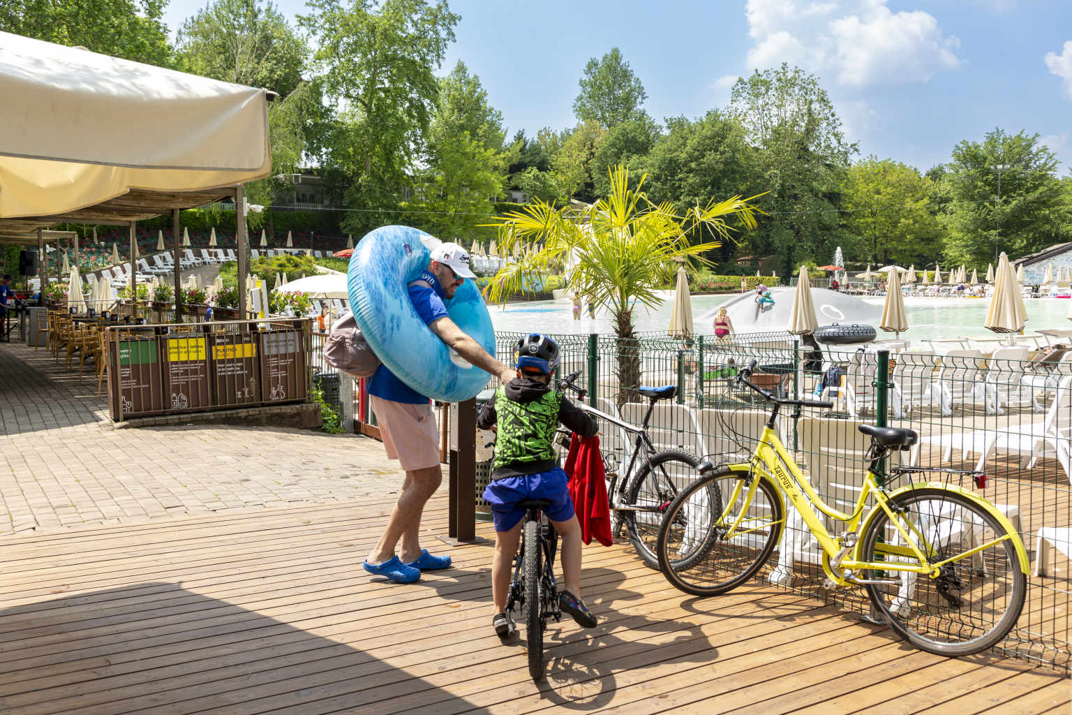 lake garda, altomincio family park, campsite, italian lakes, bikes