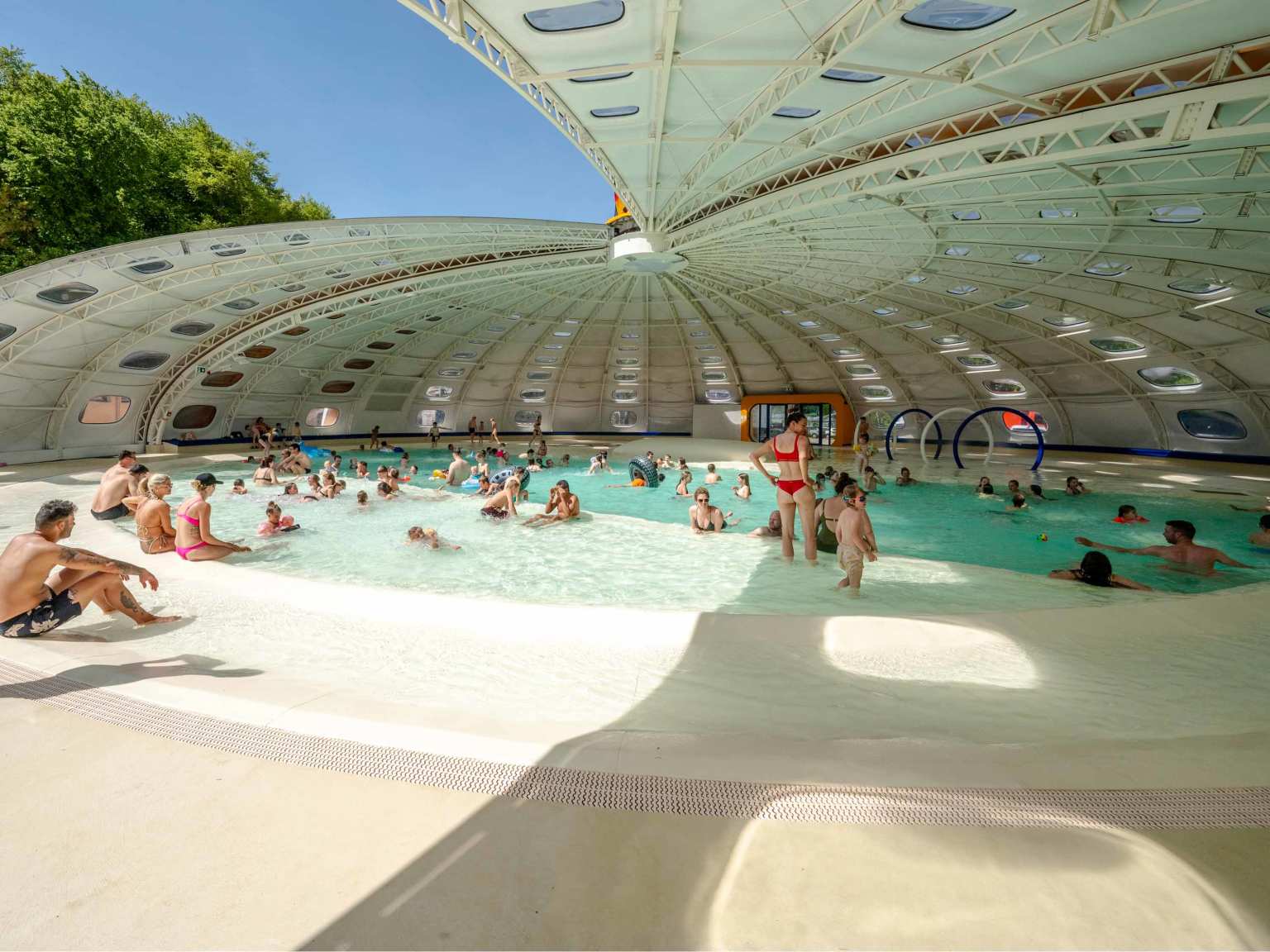 Larochette, Birkelt campsite, Luxembourg, indoor pool 1