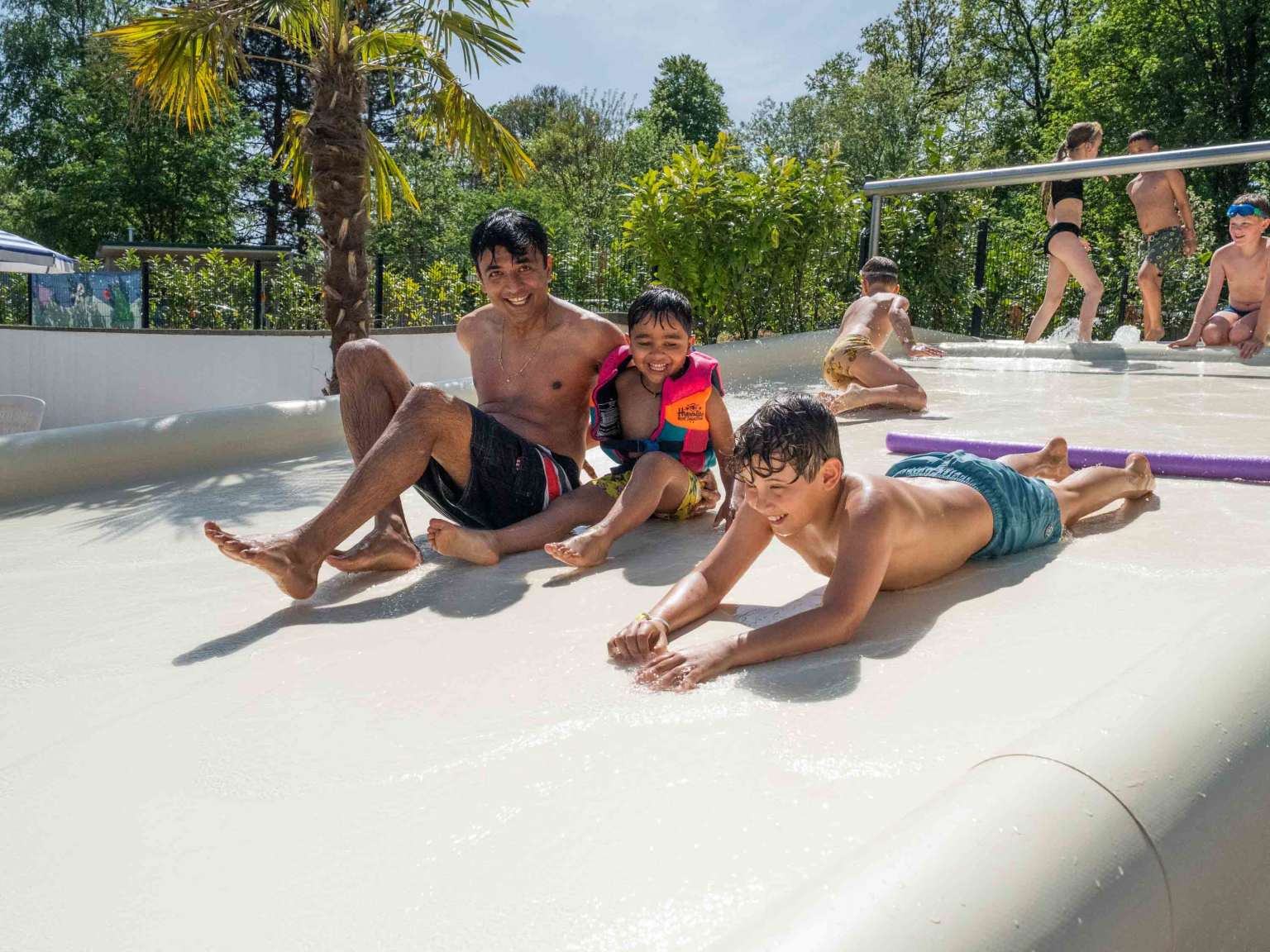 Larochette, Birkelt campsite, Luxembourg, indoor and outdoor pools