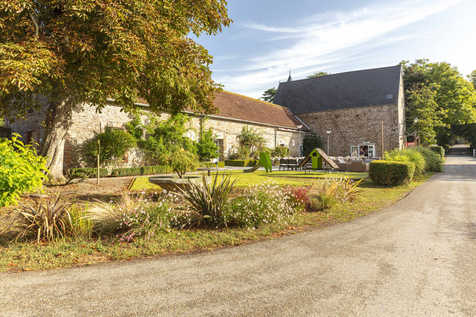 Chateau Lez Eaux, campsite, St Pair-sur-Mer, Normandy