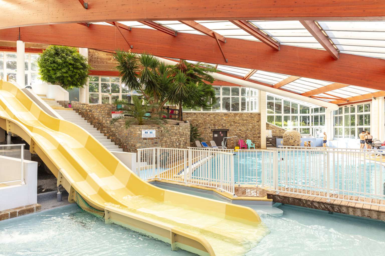 Chateau Lez Eaux, St Pair-sur-Mer, Normandy, indoor pool, waterslides