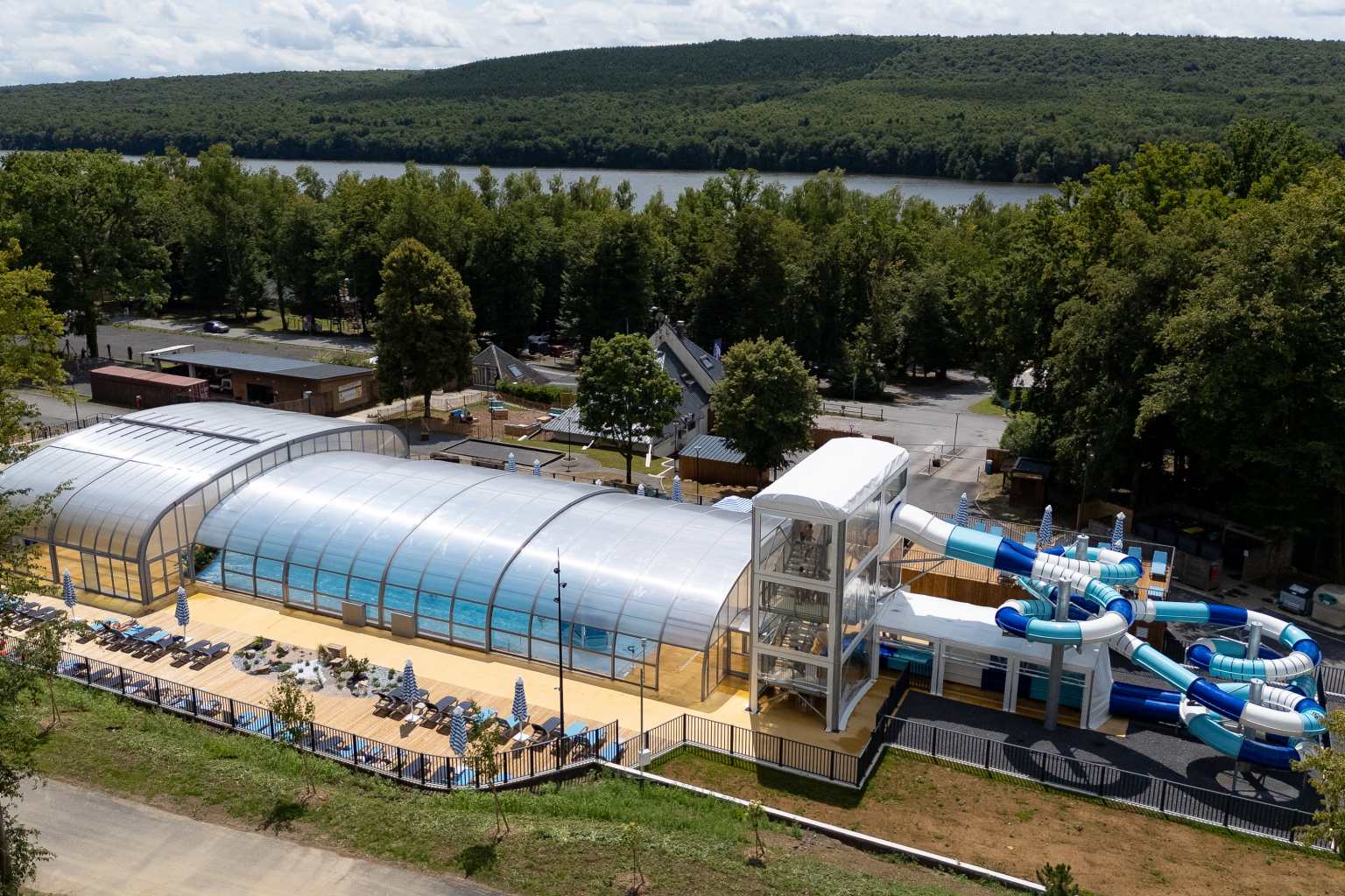 Lac des Vieilles Forges Campsite, Ardennes, France, lake beach