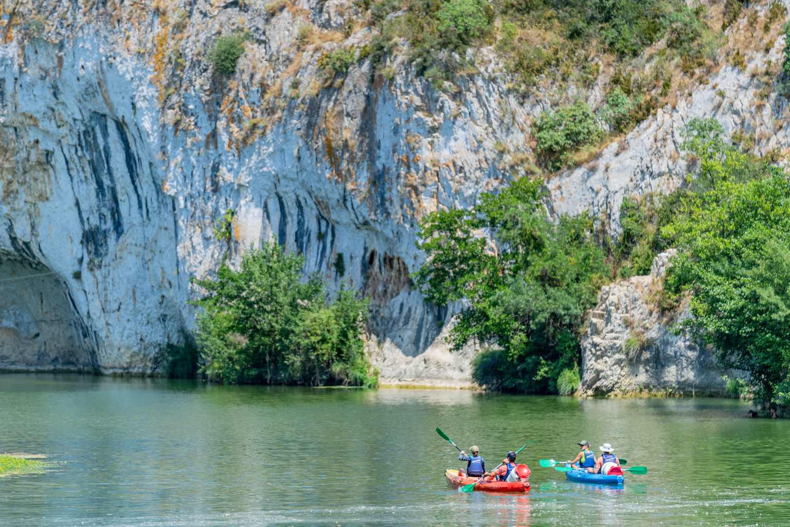Canoeing on the river near Domaine de Massereau