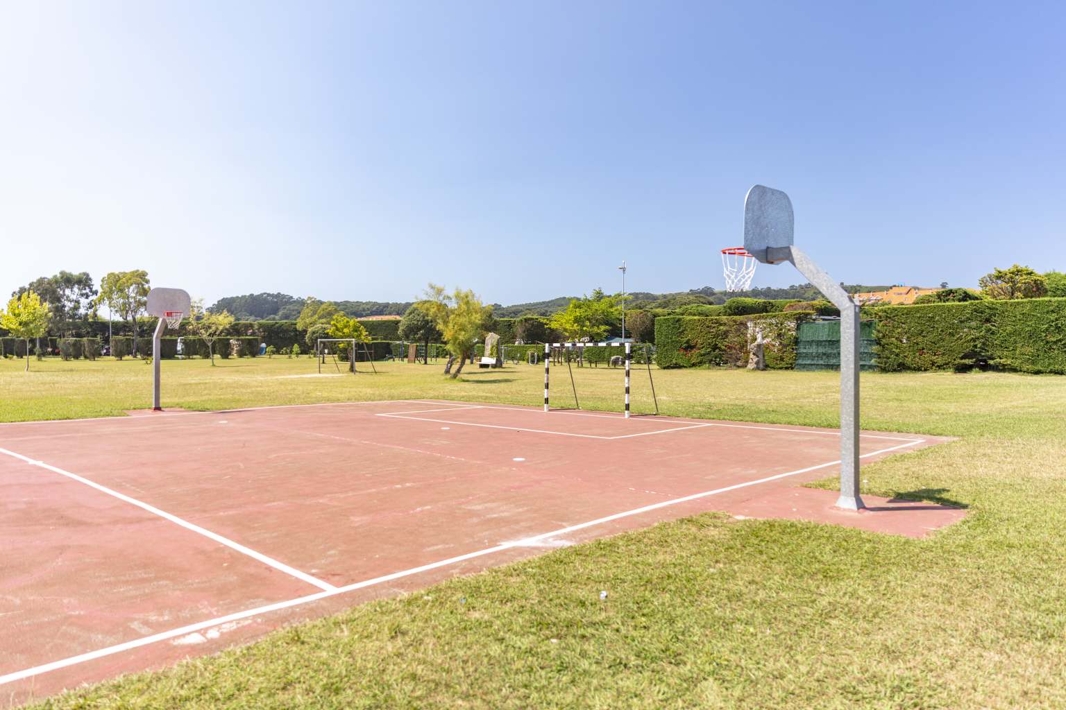 noja, playa joyel, campsite, costa verde, sports, basketball