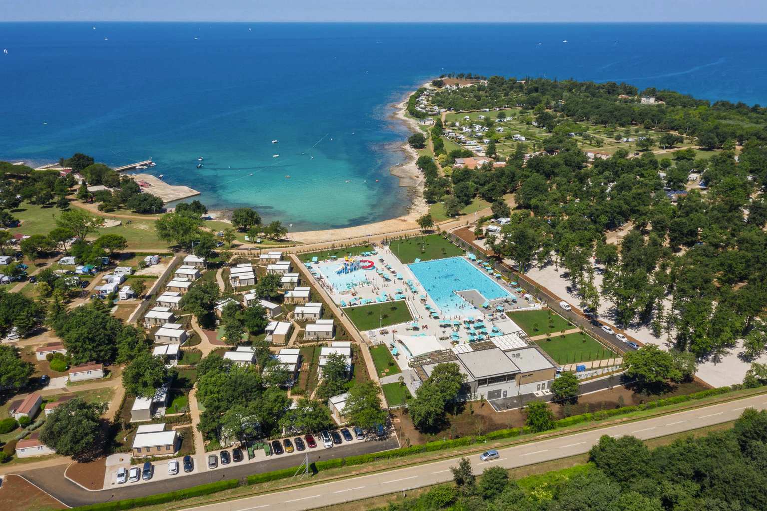 Park Umag, Istria, Croatia, village plus, campsite, direct access to the beach, pools, waterslides