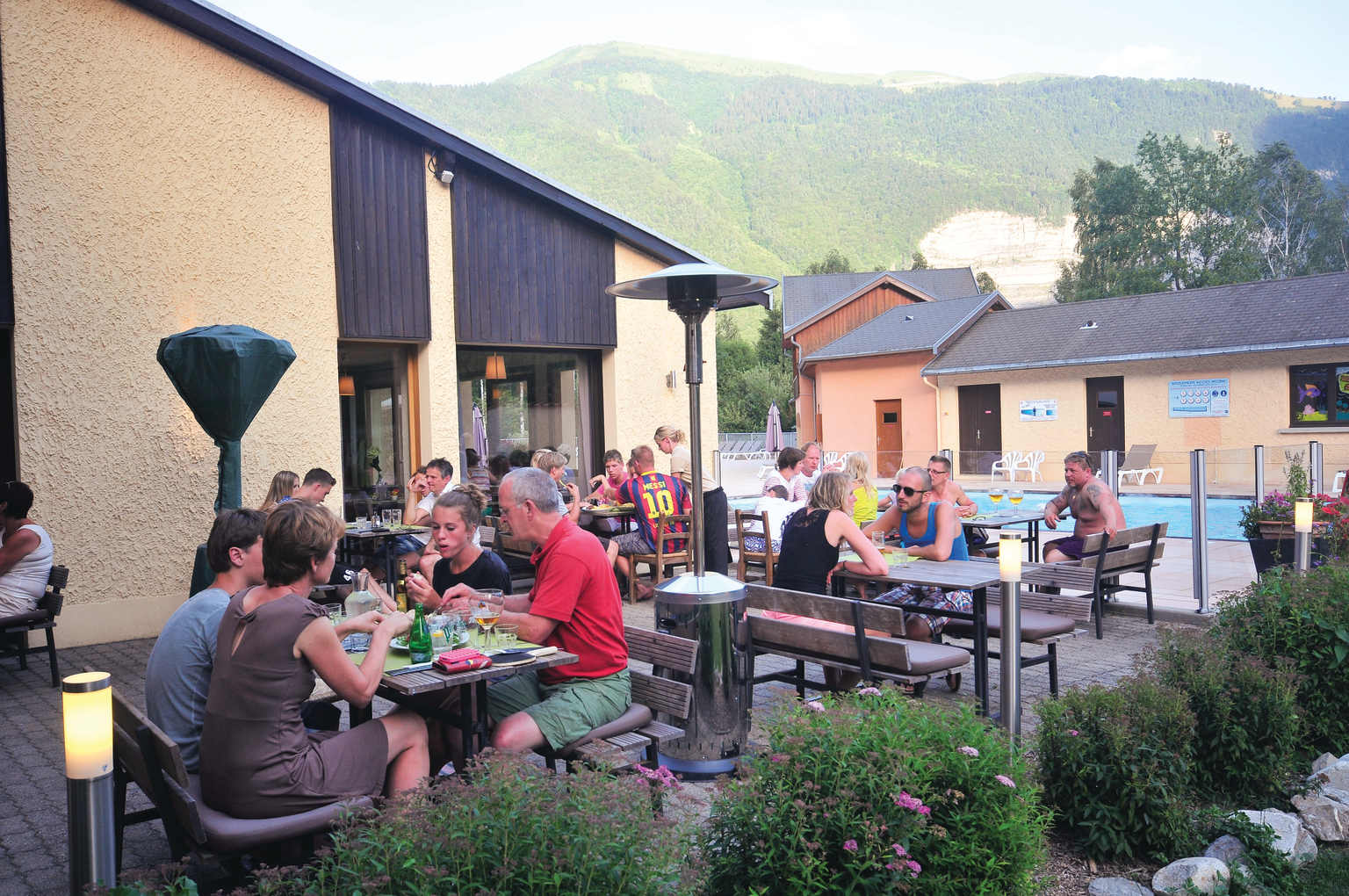 Le Belledonne, Bourg d'Oisans, campsite, French Alps