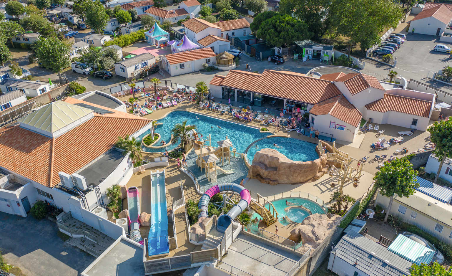 st hilaire de riez, les ecureuils campsite, north vendee, pools