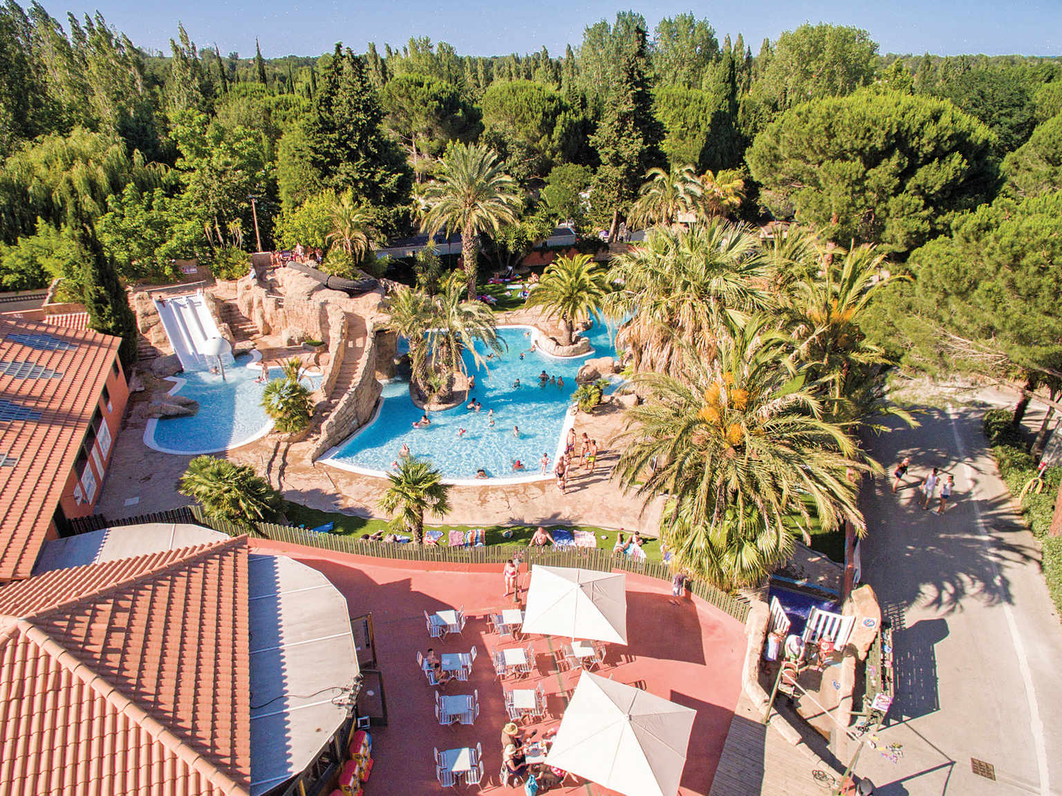 argeles sur mer, hippocampe, campsite, roussillon, pools
