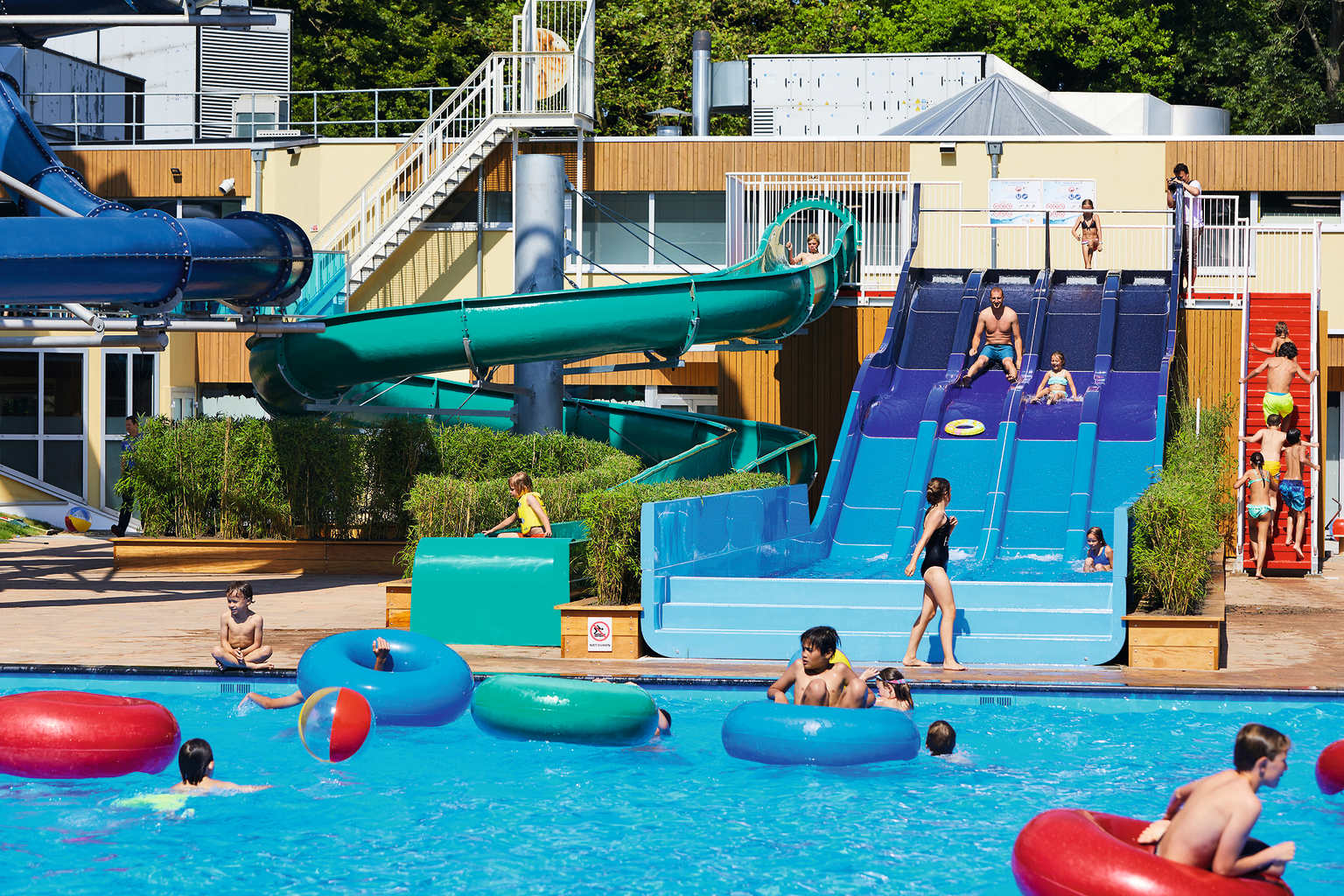 Duinrell, Wassenaar, Holland, campsite, outdoor pools, waterslides