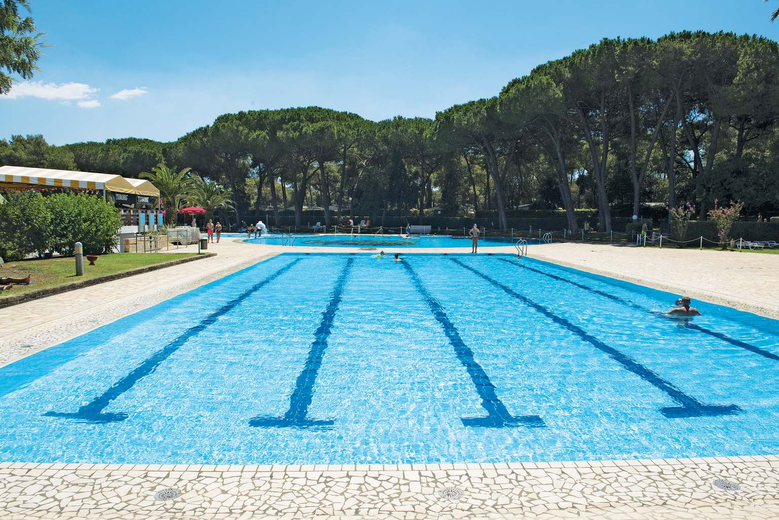 Baia Domizia, campsite, southern Italy, campania, pools