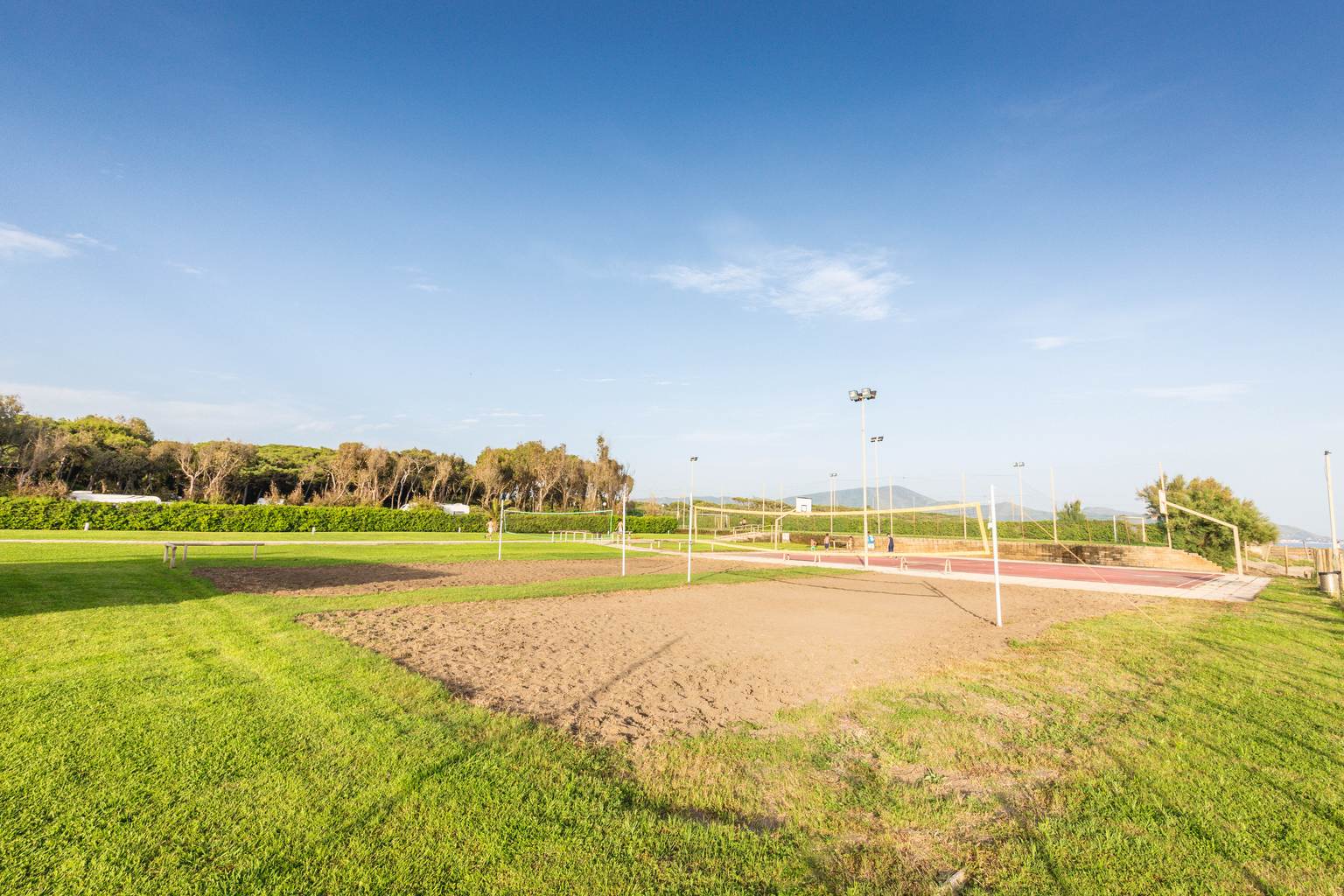 Baia Domizia, campsite, southern Italy, campania, sports