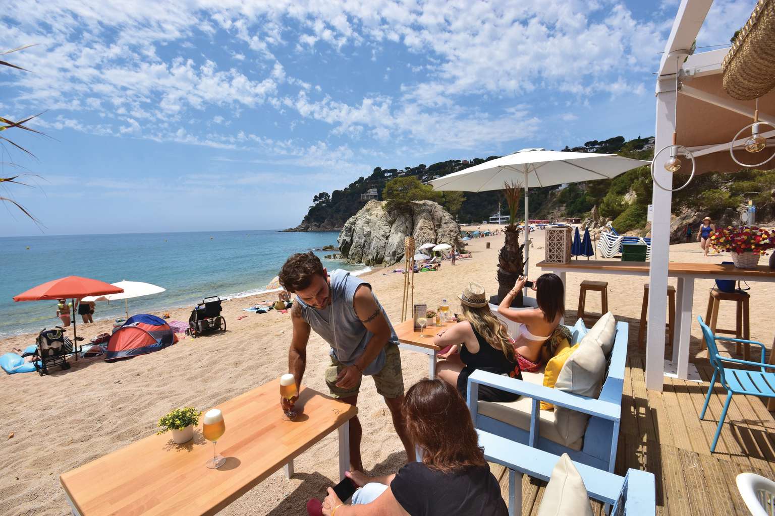 lloret de mar, camping canyelles, campsite, costa brava, canyelles beach
