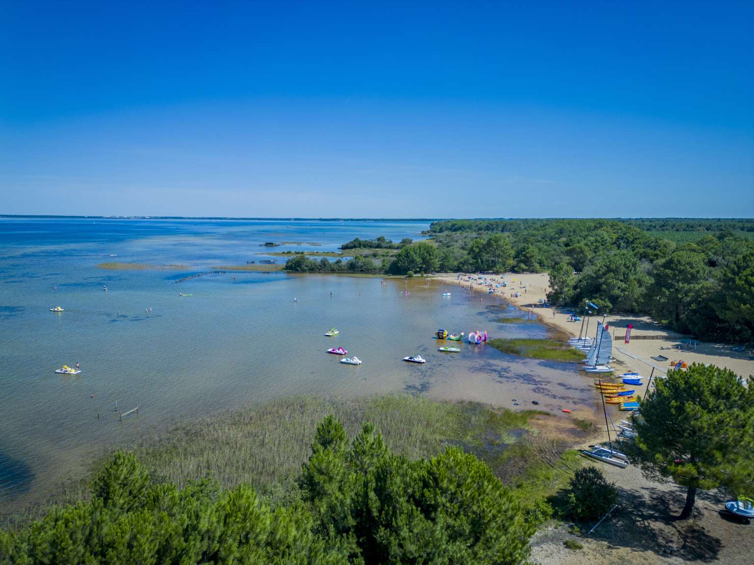 Biscarrosse, la rive, campsite, gascony
