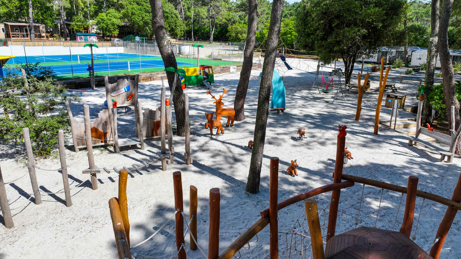 hourtin plage, cote d argent, campsite, gironde, waterpark