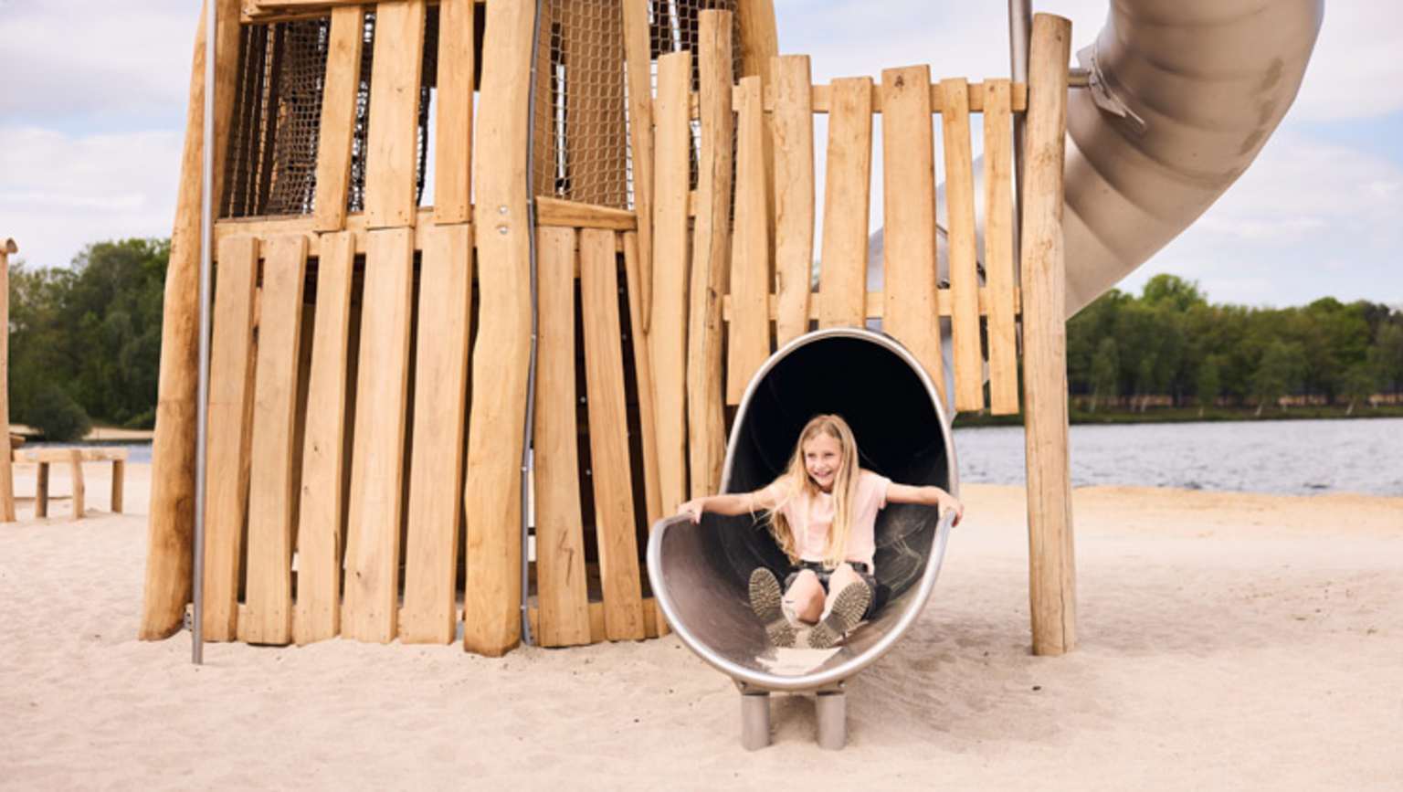 Lake Resort Beekse Bergen, Hilvarenbeek, Netherlands, campsite, beach, kids play area