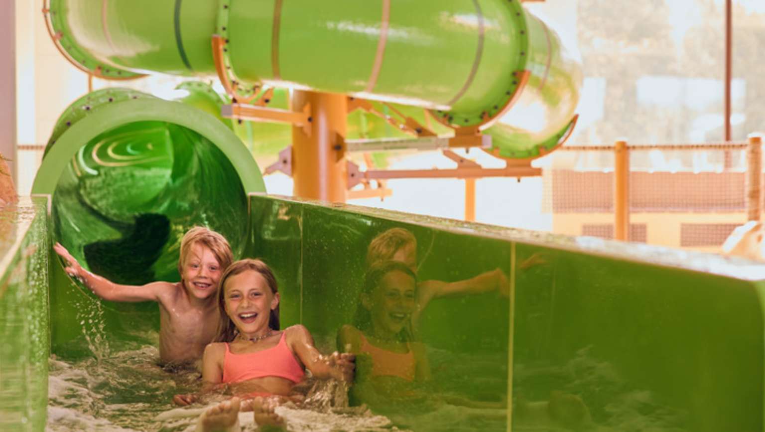 Lake Resort Beekse Bergen, Hilvarenbeek, Netherlands, campsite, indoor pool, waterslides