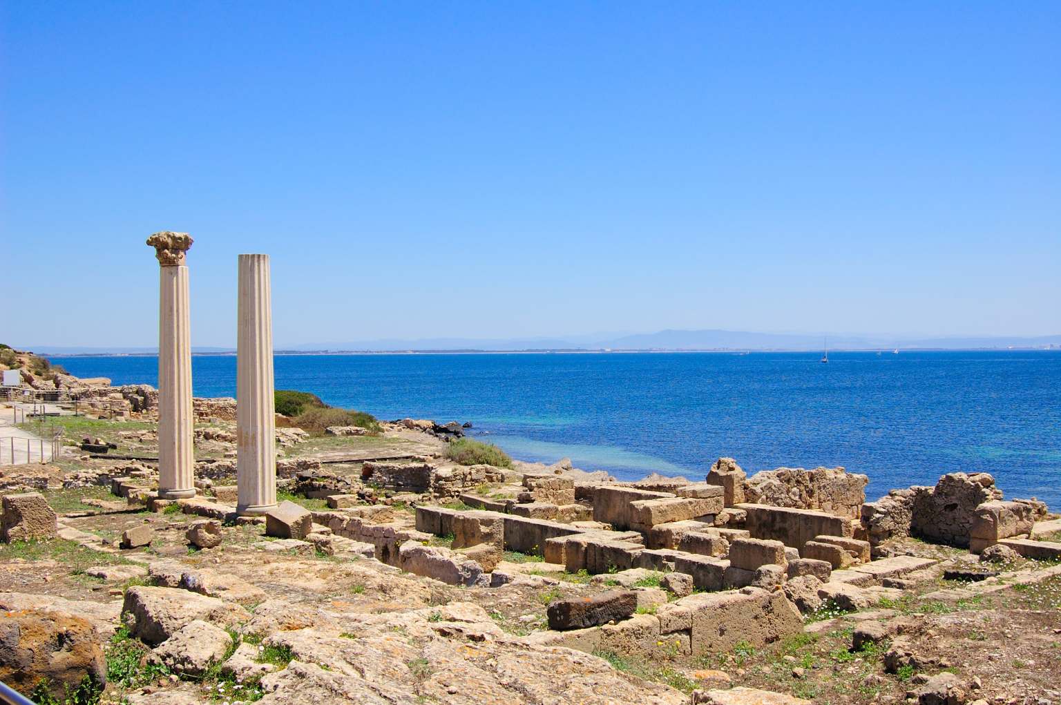 Römische Säulen in Tharros