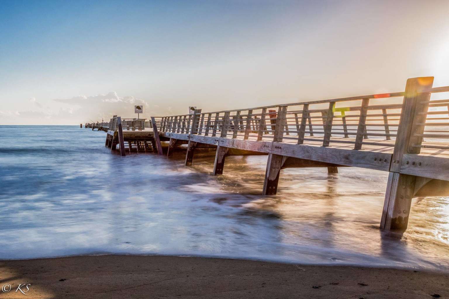 Saint Jean De Monts pier near Camping Les Places Dorées in the Vendée