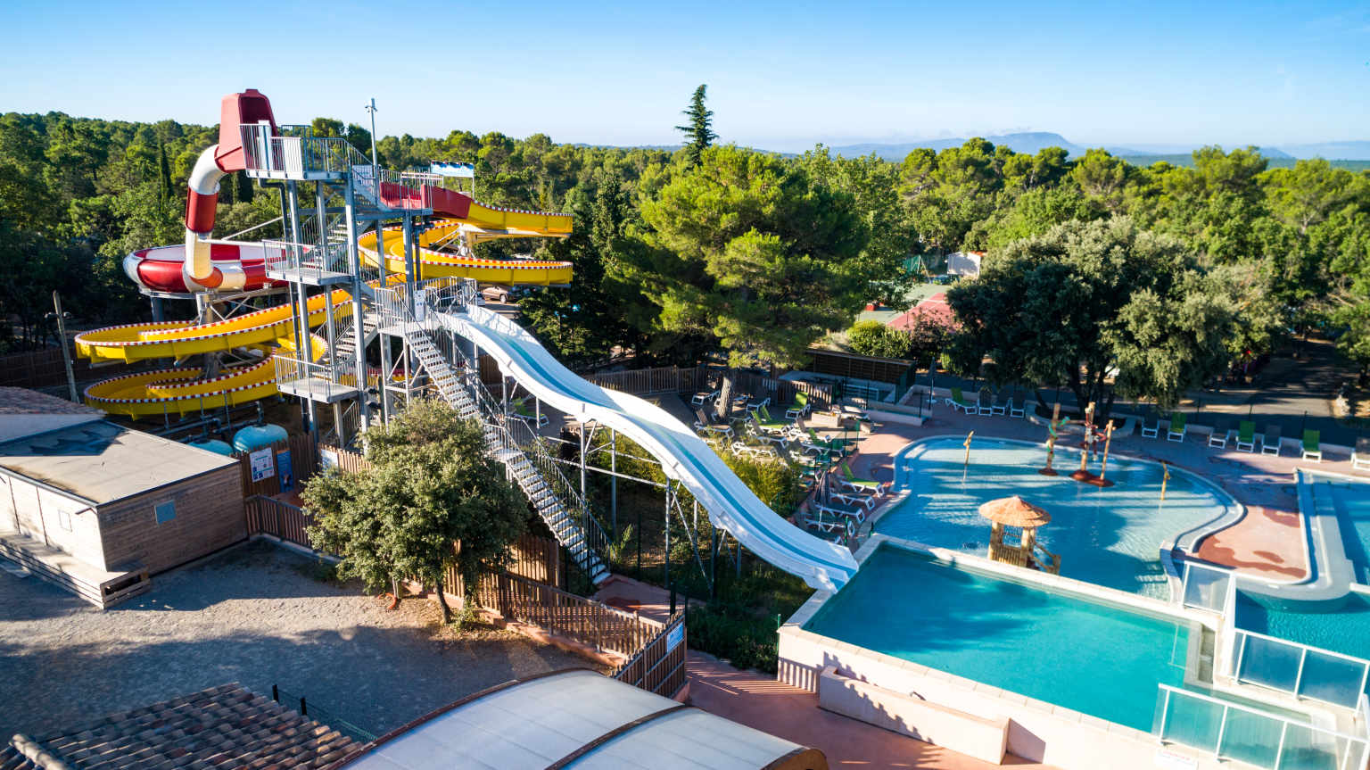 regusse, lacs du verdon, campsite, provence, pools, waterslide race