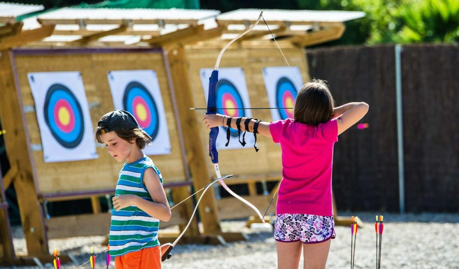 argeles sur mer, hippocampe, campsite, roussillon, archery
