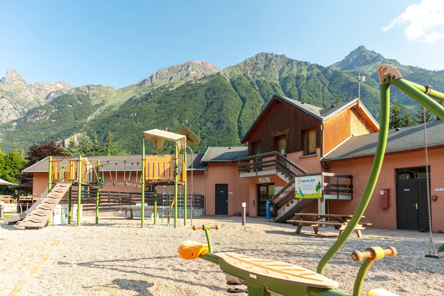 Le Belledonne, Bourg d'Oisans, campsite, French Alps