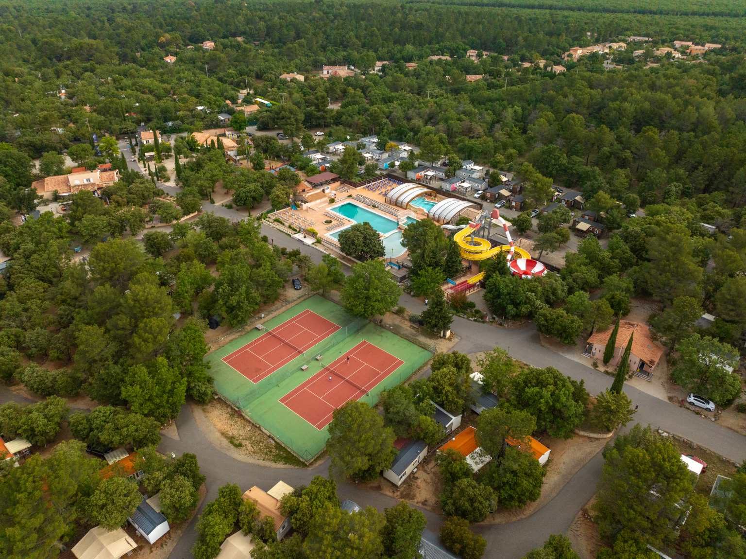 regusse, lacs du verdon, campsite, provence, pools, big waterslides