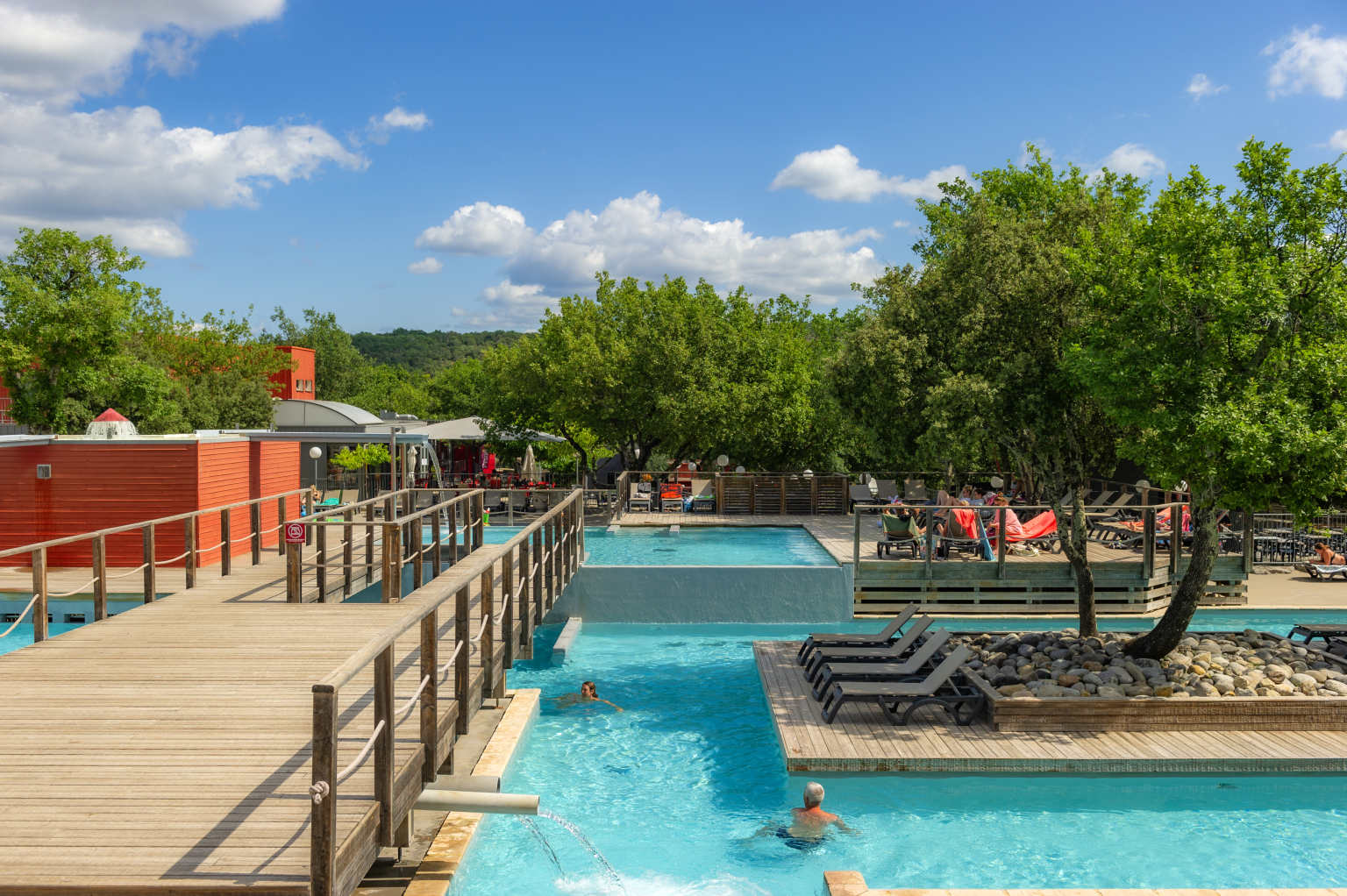 Ruoms, aluna vacances, campsite, ardeche, pools