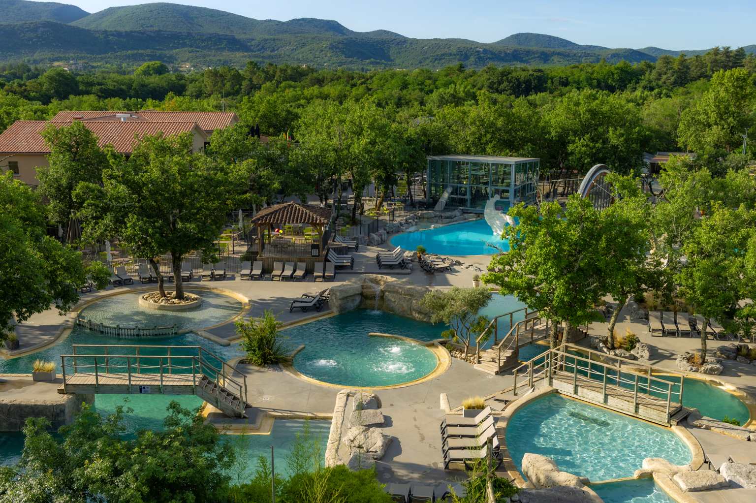 St Alban, le ranc davaine, campsite, ardeche, pools