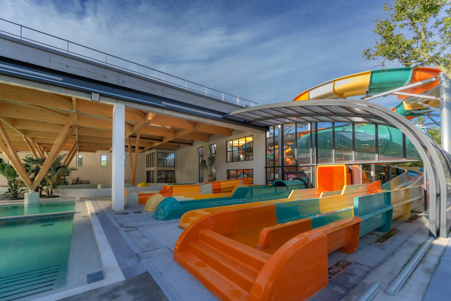 St Alban, Le Ranc Davaine, campsite, Ardeche, pools, waterslides