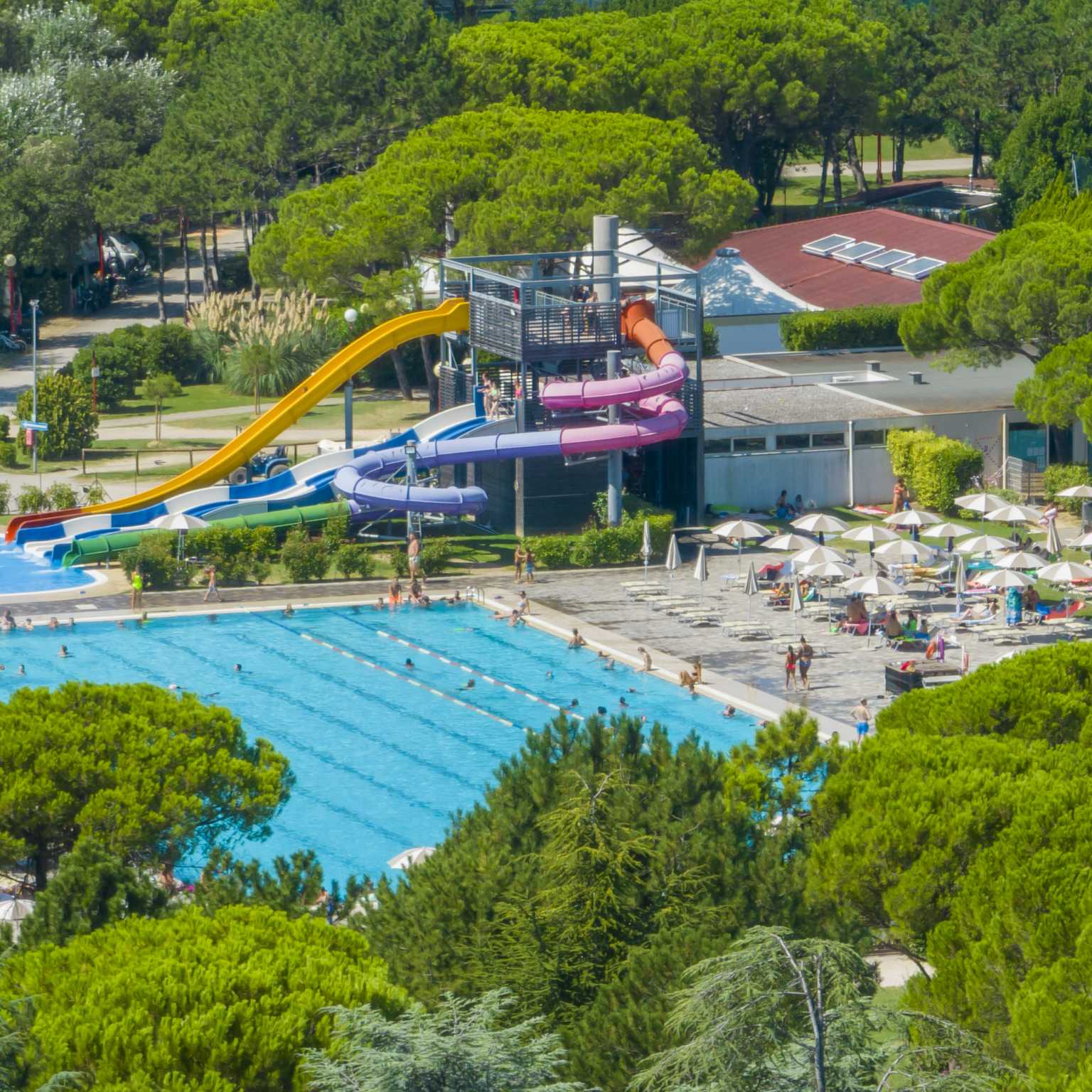 Drone view of Marina Julia Camping Village